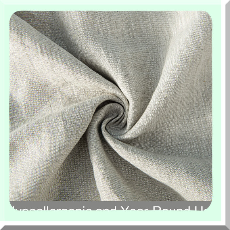 CoolBreeze Linen Pillowcase Set - 2 Pack Queen Size, Breathable & Cooling Washed Yarn Dyed Cases for Hot Sleepers. Envelope Closure, 20x30 Inches, Natural French Linen.