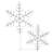 Hexagon Ice Crystal Snowflake Pair With LED Lights