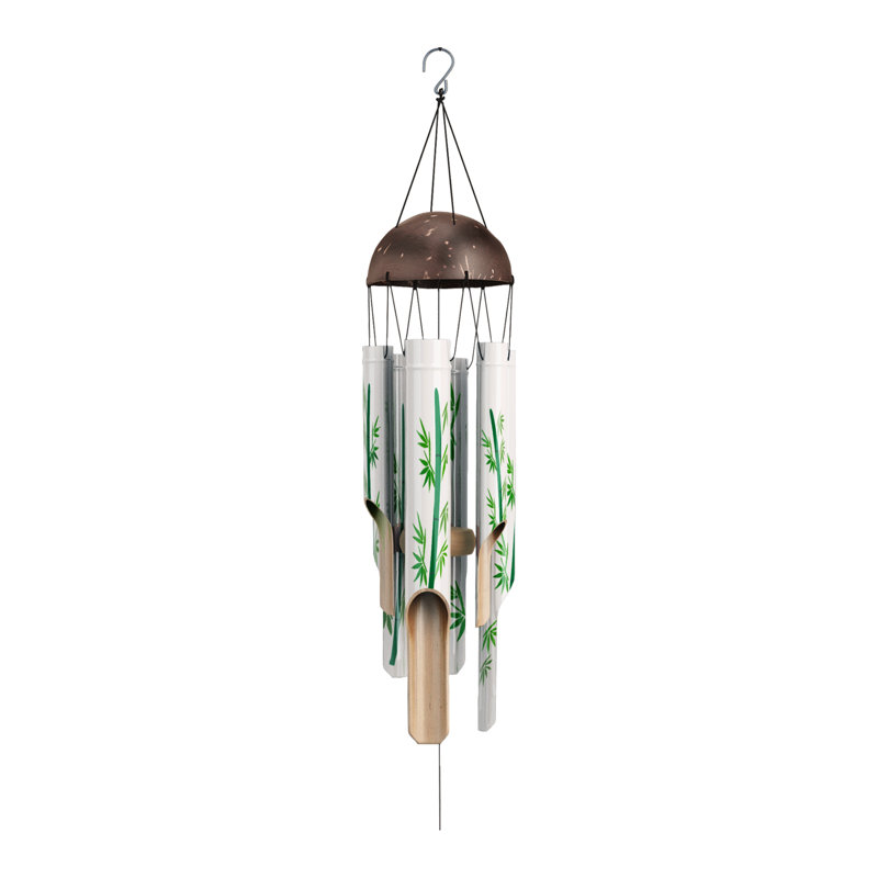 Carillon Minako Bamboo, 4,7 po x 4,7 po x 38 po, Bambou