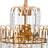 6 - Light Dimmable Tiered Chandelier