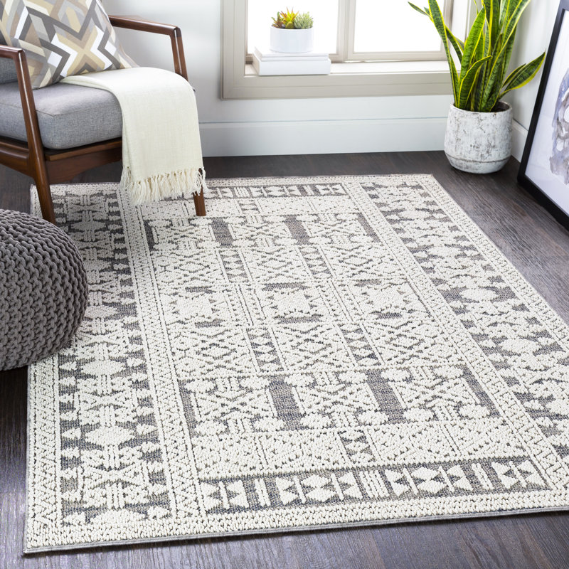 Baconton Southwestern Indoor / Outdoor Rug, Rectangle 5'3" x 7'3"