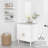 White Floating Wall Shelves, 24" Long Deep Hanging Shelves For Bedroom, Bathroom, Office & Kitchen – Set Of 3