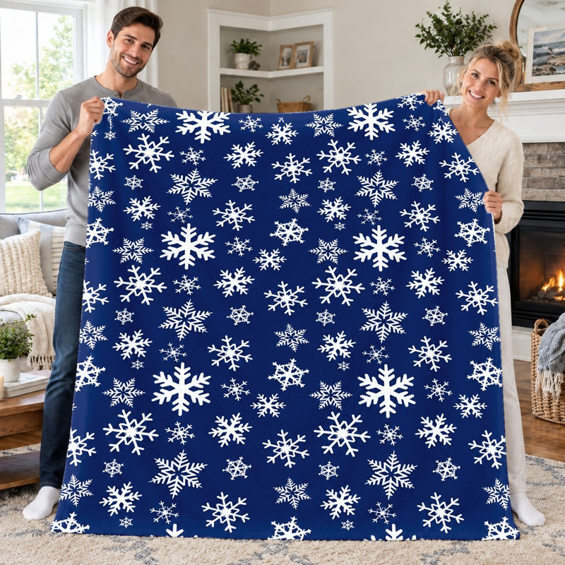 Couverture en flanelle 1pc, L 60 po x H 80 po