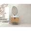 Meuble-lavabo de 30 po avec lavabo d'art en céramique, dalle de pierre artificielle, apparence de conception avec plateau supérieur et base en contreplaqué