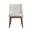 Modern Contemporary Walnut Finish 5Pc Dining Set Rectangle Table And 4X Wingback Side Chairs Retro Style Dining Furniture