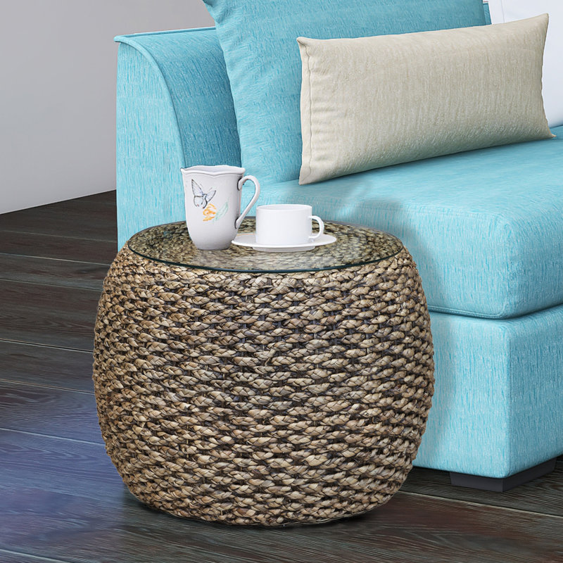 Onshuntay Seagrass End Table