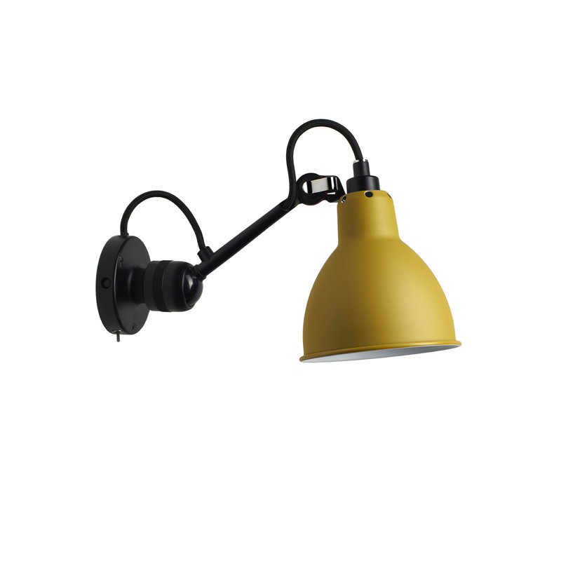 Lampe murale avec bras pivotant 1 lumière, Jaune