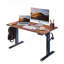 Bureau électrique debout, bureau à hauteur réglable, bureau assis-debout 24 po x 48 po, cadre noir-767954343