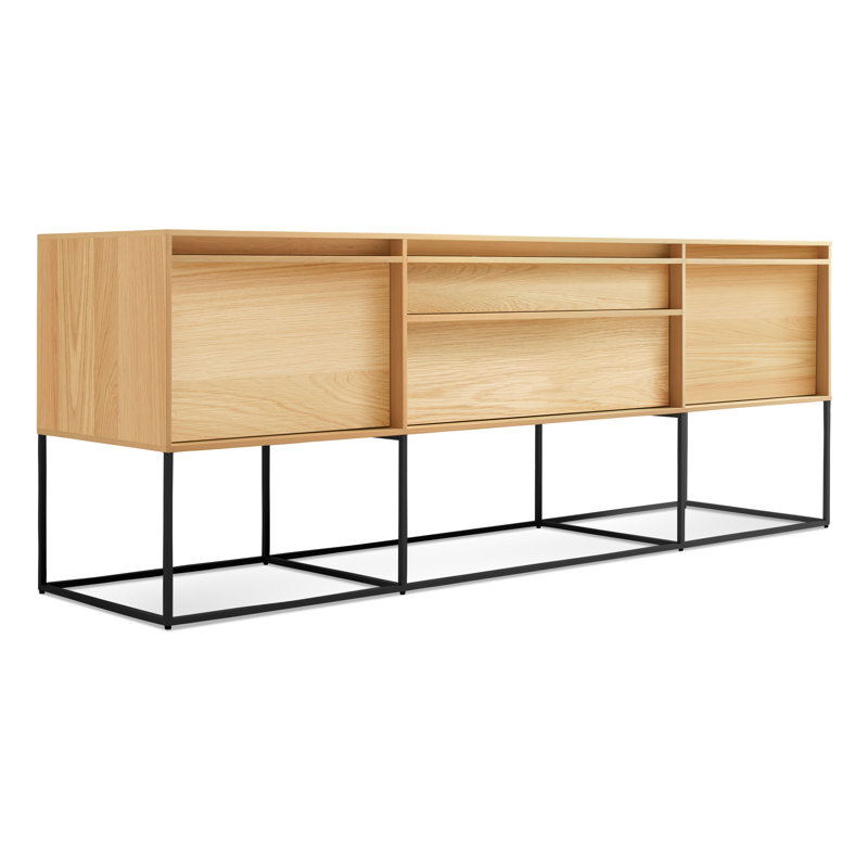 Rule 74'' W Console Table, White Oak