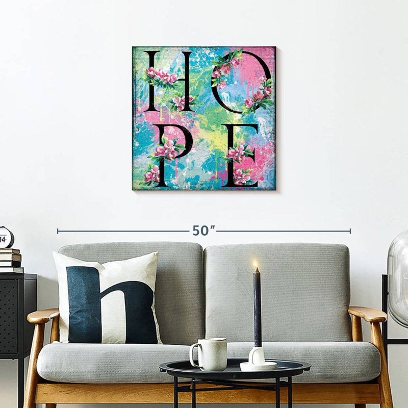 Tergel Hope Typography, 24" H x 24" W