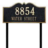 Hillsboro 2-Line Lawn Address Sign