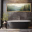 Tranquil River Andest, reproduction encadrée-111568057-96074486