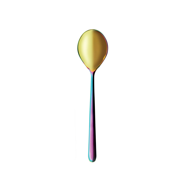 Linea Table Spoon - 12 Pieces, Rainbow