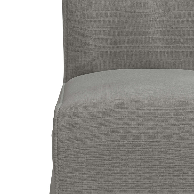 Chaise parsons rembourrée Sumatra, Lin classique gris