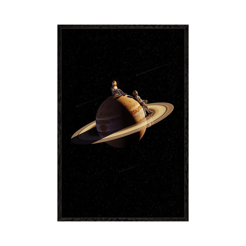 Closer by Nicebleed - Print on Canvas, Black Framed, 66.04cm H x 45.72cm W x 3.81cm D