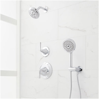 Provincetown Pressure Balance Shower System with Hand Shower - Chrome