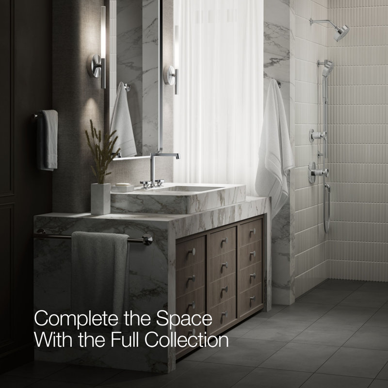 Components™ Bathroom Sink Handles with Industrial Design, Polished Chrome