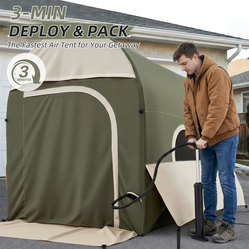 grow tent high cfm kit Gorilla for GGT 2' x 2.5' Ultralight Backpacking Tarp Tent suitcase edit molded high Farbe:moss green