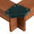 Interlocking 3.08 ft. Square Sandbox