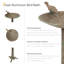 Bain d'oiseaux autoportant en fonte d'aluminium Ivy and Sage - Patine rustique