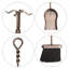 Ensemble d'outils de foyer en acier 5 pièces Uribe