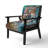 Artistic Colorful Painting Of Leopard - Upholstered Traditional Accent Chair and Arm Chair