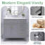 Ensemble de meuble-lavabo moderne 36 "avec lavabo en céramique-123045614