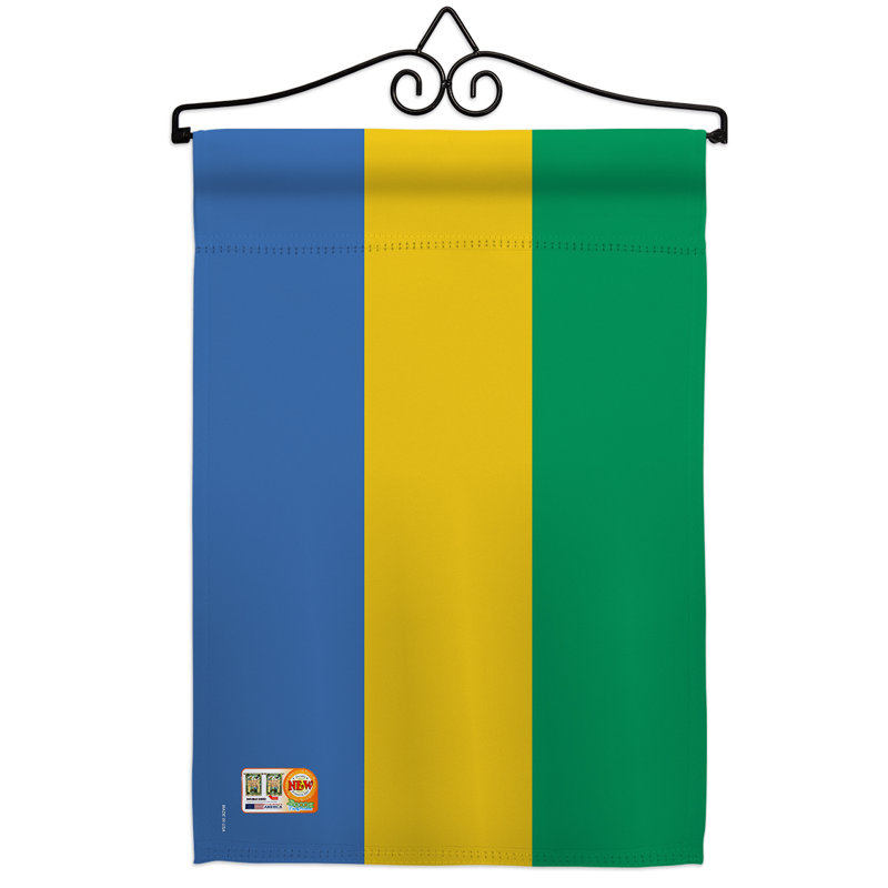 Impressions décoratives de polyester de 2 côtés 19 x 13 po  drapeau de jardin