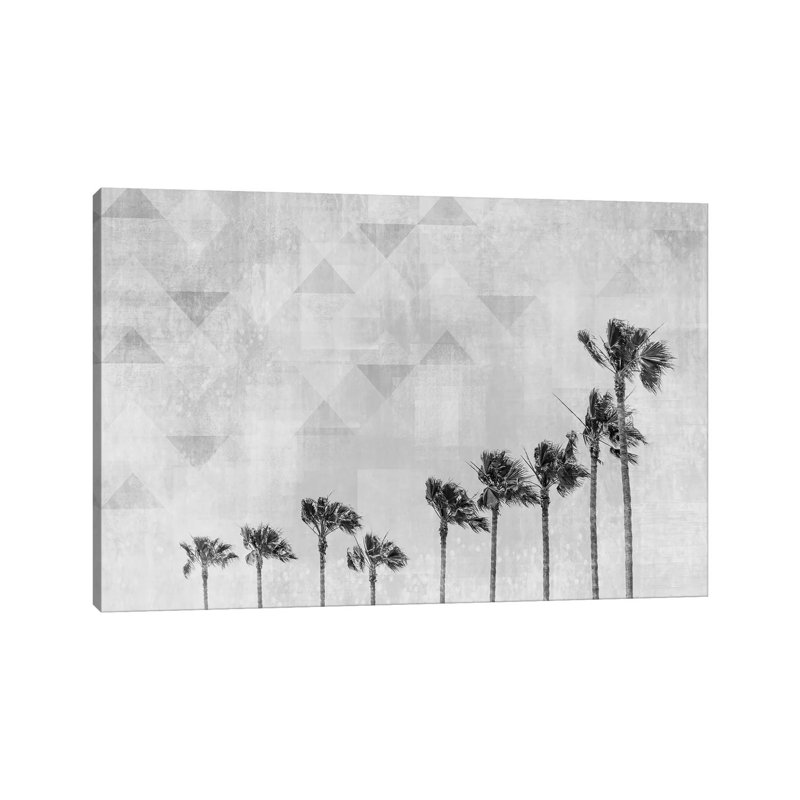 California Vibes In Black And White by Melanie Viola - Wrapped Canvas Painting, 66.04 cm H x 45.72 cm W x 1.91 cm D