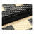 Geometric Black and Beige Outdoor Rugs with Cross Pattern-133490457