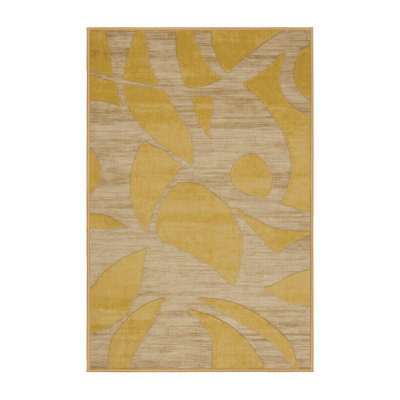 Tapis abstrait lavable à la machine