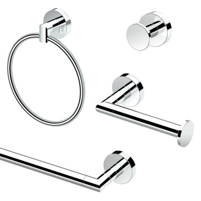 Glam 4 - Piece Bathroom Hardware Set