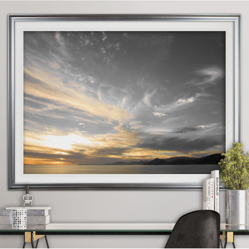 " Sky Above ", Silver, 24" H x 32" W x 1.5" D