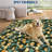 Large Area Rug 9x12 Washable Tulip Dining Room Rug, Non-Shedding Ultra-Thin Floor Carpet, Foldable Contemporary Indoor Mat, Easy Cleaning Rug-1719266553-1719266554