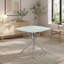 Table carrée en verre trempé dépoli de 36 pouces