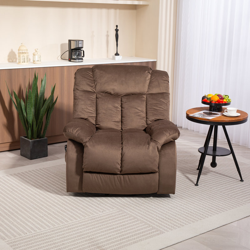 Power Lift Recliner Chair For Elderly,Heavy Duty Recliner W/Safety Motion Mechanism And Comfortable Upholstery, Coffee