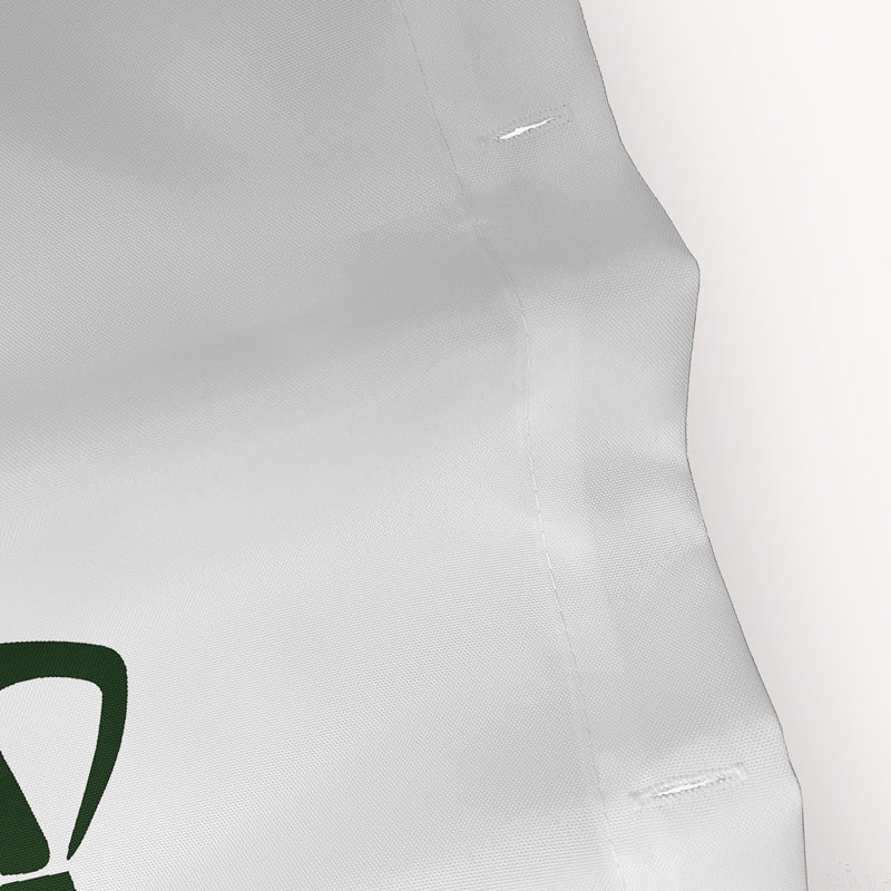Rideau de douche simple Asuzena, Blanc