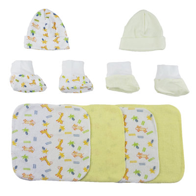 Ensemble de débarbouillettes 8 pièces 100% coton