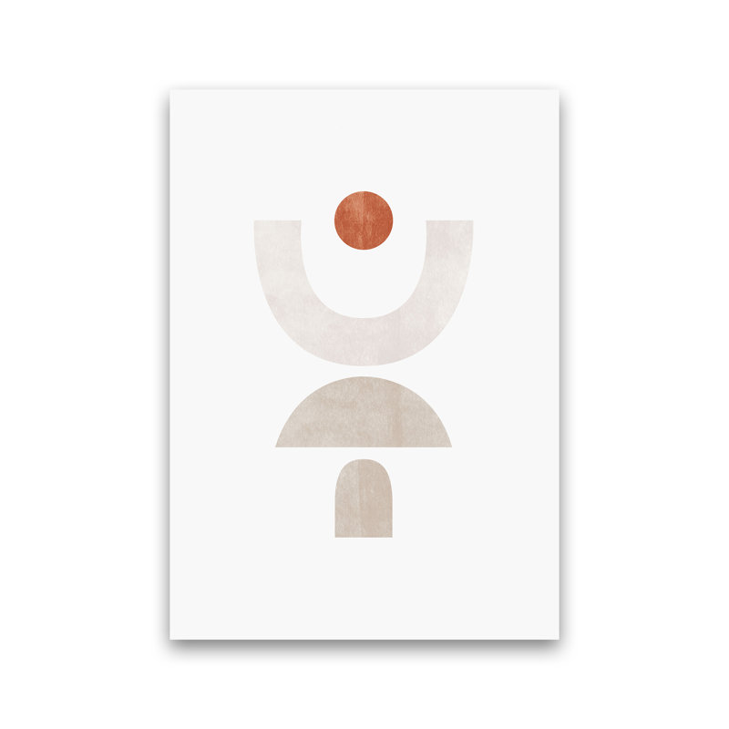 Abstract Geometric No 1 - Print, No Framed, 30cm H x 21cm W x 1cm D