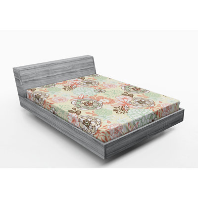 Microfiber Floral Fitted Sheet