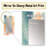 Orange Fun Pattern Of Shapes II - Geometric Unique Wall Mirror, Modern Mirror, Printed Metal Art-1518326600