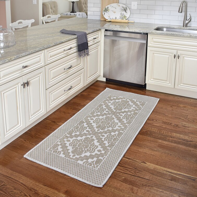 Branded Cream 23x35 Kitchen/Bath Mat