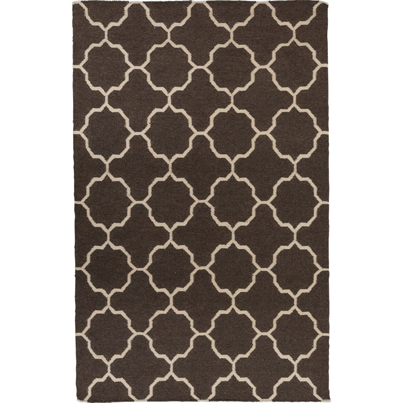 Duda Geometric Wool Hand Woven Area Rug, Rectangle 200 x 300cm