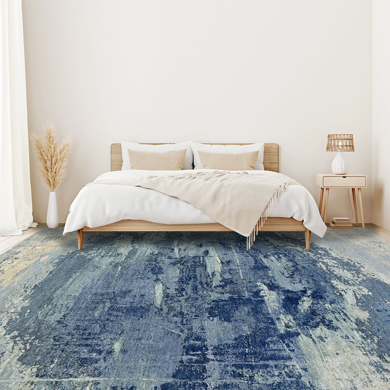 Abstract Area Rug, Round 8'