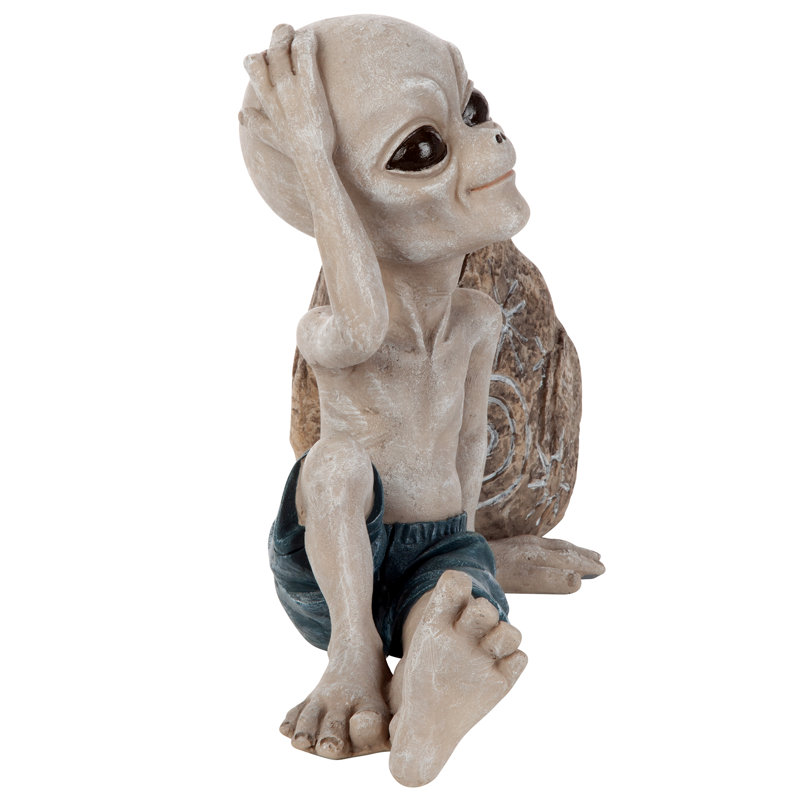 Statue extraterrestre surfer mec