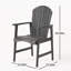 Ensemble de 2 chaises de salle à manger d'extérieur résistantes aux intempéries en bois d'acacia Adirondack-130143839