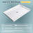 54" x 36" ADA Roll-In Shower Base, Curbless Wheelchair Accessible Acrylic Shower Pan, Center Drain, Low Threshold Barrier-Free Slip-Resistant Shower Base