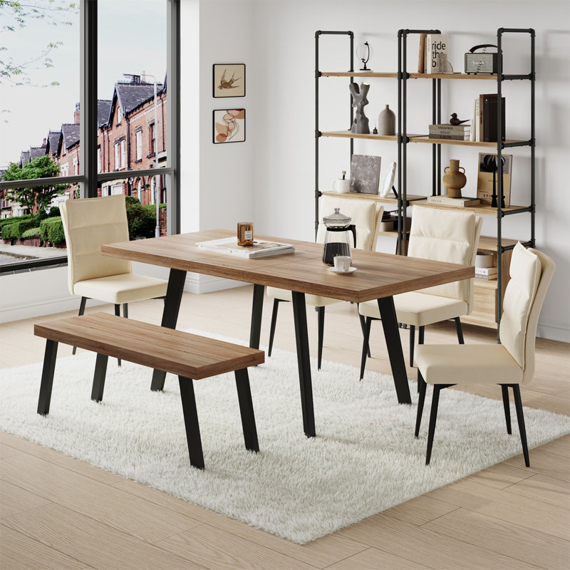 6 - Person Dining Set, Beige