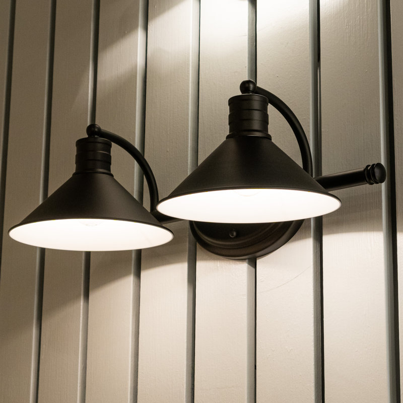 Tamar Dimmable Vanity Light, Oil Rubbed Bronze and Matte White, 2