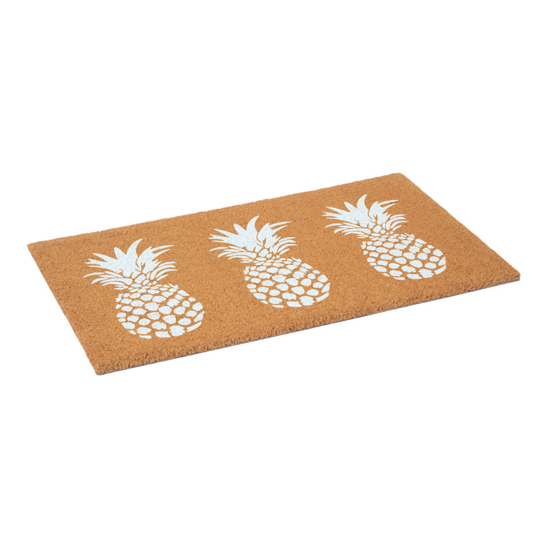 Paillasson Pineapple Trio, Blanc